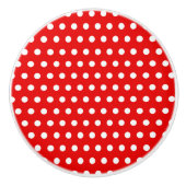 Polka Dots Ceramic Knob. Keramische Knop (Voorkant)