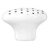 Polka Dots Ceramic Knob. Keramische Knop (Zijkant)