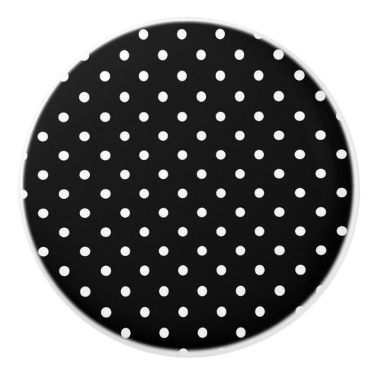 Polka Dots Ceramic Knob. Keramische Knop (Voorkant)