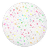 Polka Dots Ceramic Knob. Keramische Knop (Voorkant)