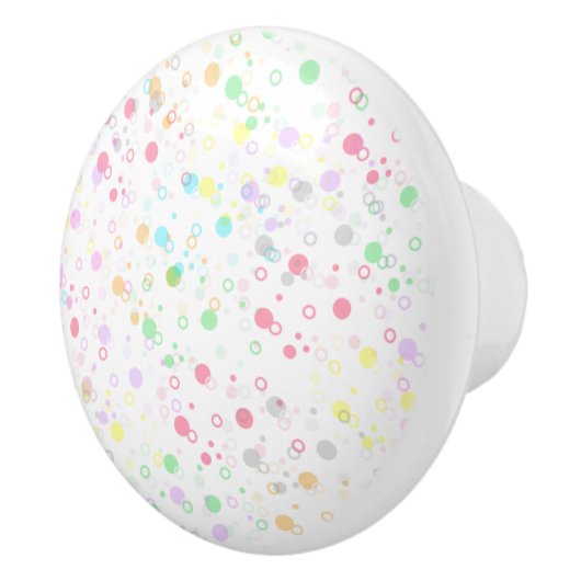 Polka Dots Ceramic Knob. Keramische Knop (Rechts)