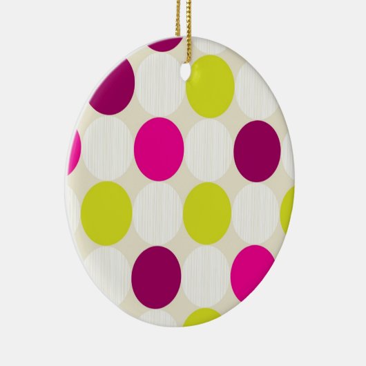 Polka Dots Ceramic Ornament (Rechts)