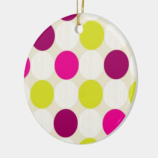 Polka Dots Ceramic Ornament (Links)