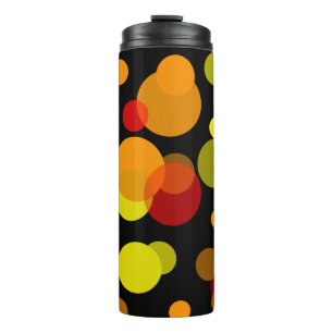 Polka Dots chaos kleurde 2 + je rug. Thermosbeker
