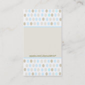Polka Dots Children's Calling Card Contactkaartje (Achterkant)