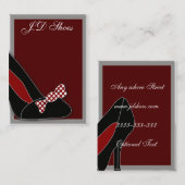 Polka Dots Chique Schoenen visitekaartjes (Voorkant / Achterkant)