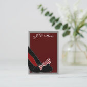 Polka Dots Chique Schoenen visitekaartjes (Staand voorkant)