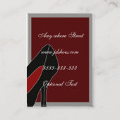 Polka Dots Chique Schoenen visitekaartjes (Achterkant)