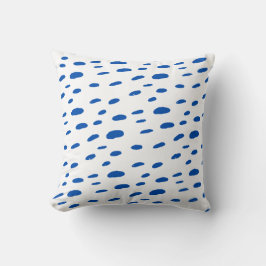 Polka Dots Cobalt Blue Pattern Kussen