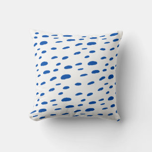 Polka Dots Cobalt Blue Pattern Kussen