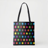 Polka Dots Colorful Tote Bag (Voorkant)