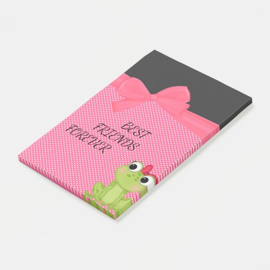 Polka Dots, Cute Froggy-Motivatie bericht Post-it® Notes (Schuin)