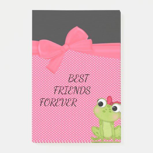 Polka Dots, Cute Froggy-Motivatie bericht Post-it® Notes (Voorkant)