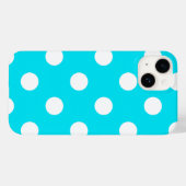 Polka dots cyaan hex code 00E3F4 Case-Mate iPhone Case (Achterkant (horizontaal))