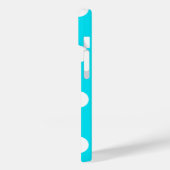 Polka dots cyaan hex code 00E3F4 Case-Mate iPhone Case (Achterkant / Links)