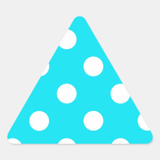 Polka dots cyaan hex code 00E3F4 Sticker (Voorkant)