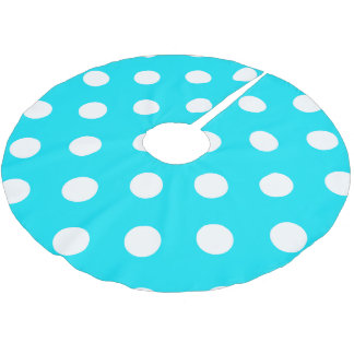 Polka dots cyan hex code #00E3F4 Kerstboom Rok