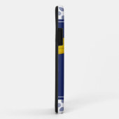 Polka Dots Daisy Navy blauw lint Case-Mate iPhone Case (Achterkant/rechts)