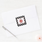 Polka Dots & Daisy Vrijgezellenfeest Sticker (Envelop)
