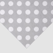Polka Dots Design Silver Tissuepapier (Detail)