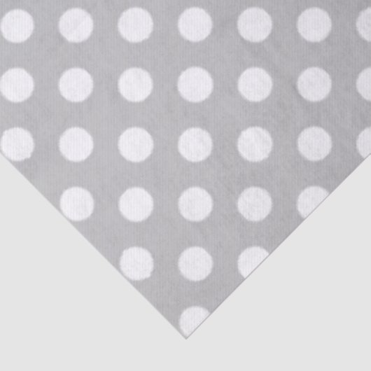 Polka Dots Design Silver Tissuepapier (Detail)