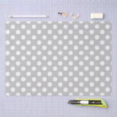 Polka Dots Design Silver Tissuepapier (Craft)