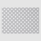 Polka Dots Design Silver Tissuepapier (Voorkant)