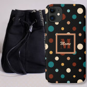 Polka Dots - Diverse formaten zwart - Vervaagde Su Case-Mate iPhone Case
