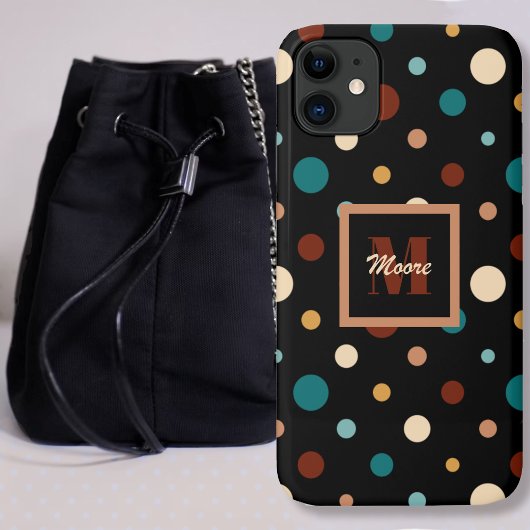 Polka Dots - Diverse formaten zwart - Vervaagde Su Case-Mate iPhone Case