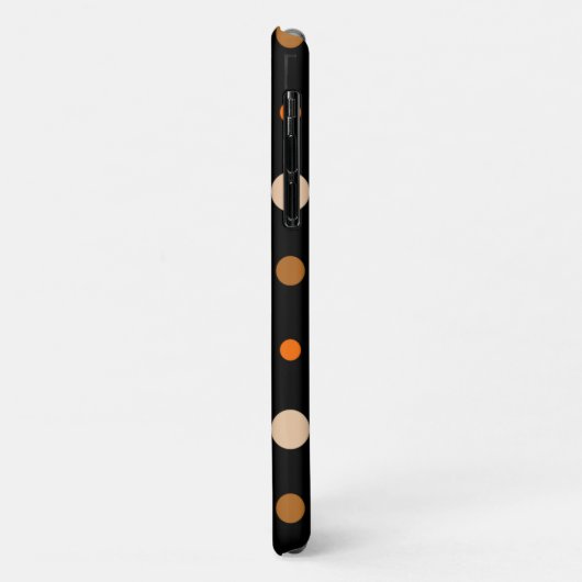 Polka Dots - diverse formaten zwart - warme kleure Case-Mate iPhone Case (Achterkant/links)