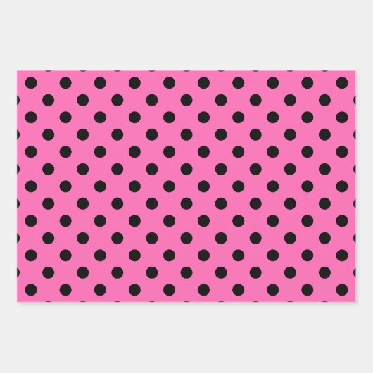 Polka Dots Dotted DIY Patroon & Achtergrond Kleure Inpakpapier Vel (Voorkant 3)