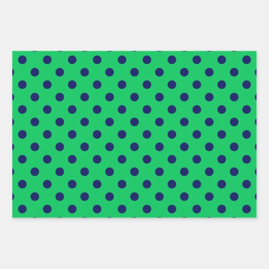 Polka Dots Dotted DIY Patroon & Achtergrond Kleure Inpakpapier Vel (Voorkant 2)