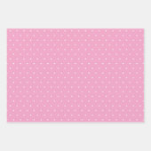 Polka Dots Drie Pinks Verpakking Papier Bladen Inpakpapier Vel (Voorkant 3)