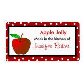 Polka Dots en Apple Food Labels (Voorkant)