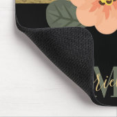 Polka Dots en Bloemen Muismat (Hoek)