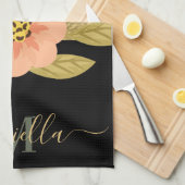 Polka Dots en Bloemen Theedoek (Quarter Fold)