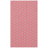Polka Dots en Bogen Roze Zwart Wit Retro Stijl Tafelkleed (Voorkant)