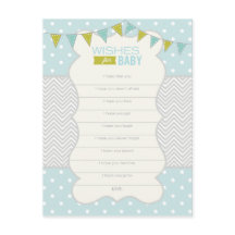 Polka Dots en Chevron - Vereist voor Baby Kaart