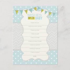Polka Dots en Chevron - Vereist voor Baby Kaart