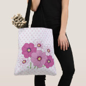 Polka Dots en Flowers Tote Bag (Dichtbij)