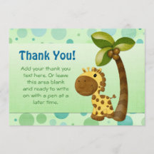 Polka Dots en Giraffe - Dank u