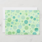 Polka Dots en Giraffe - Dank u Bedankkaart (Achterkant)