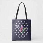 Polka Dots en Hummingbird Tote Bag (Voorkant)
