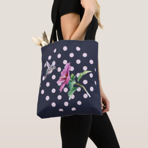 Polka Dots en Hummingbird Tote Bag