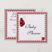 Polka Dots en Schattigee lieveheersbeestjes Kaart (Voorkant / Achterkant)