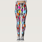Polka dots en stripes leggings (Voorkant)