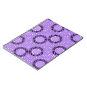 Polka Dots Floral notebooks :Lavender Notitieboek (Linkerzijde)