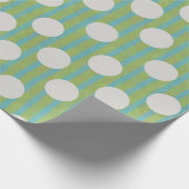 Polka Dots Flower Wrapping Paper Cadeaupapier (Hoek)