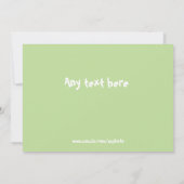 Polka dots Foto Birthday Invitation Kaart (Achterkant)