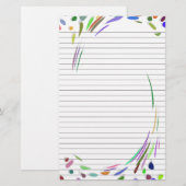 Polka Dots Gelijnd papier voor notities briefpapie (Voorkant / Achterkant)